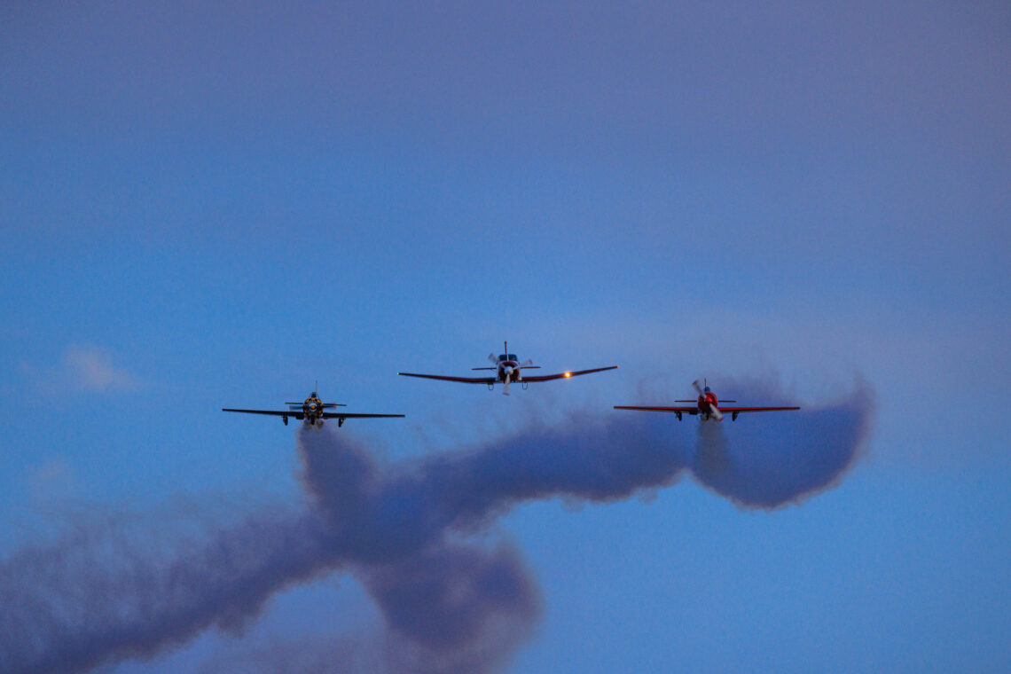 Planes in formation